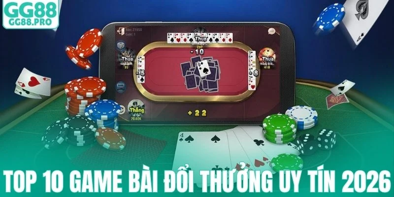 Top 10 game bài đổi thưởng uy tín 2026